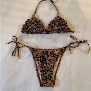 Stylish Leopard Print Bikini